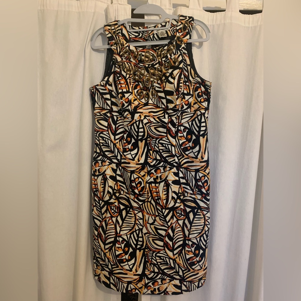 Richard Malcolm Leaf Pattern Dress - image 1
